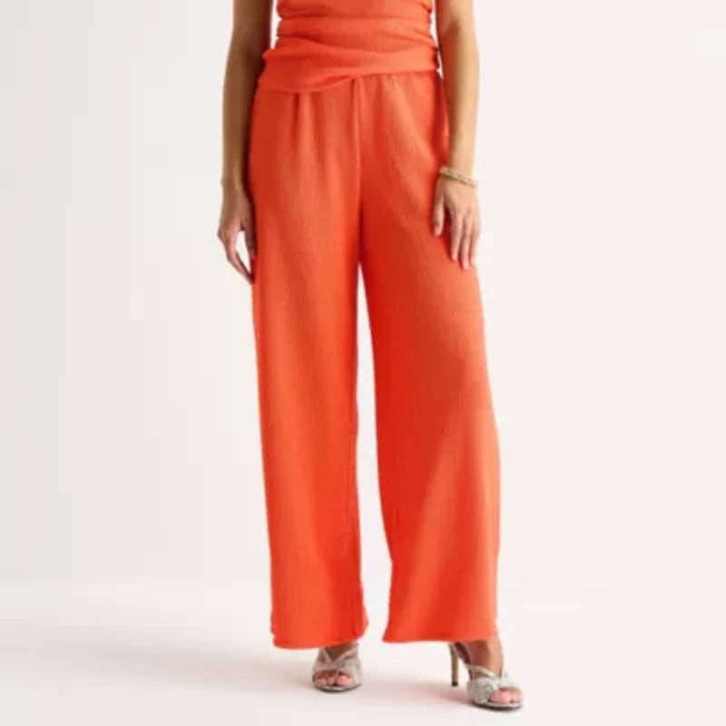 Bold Elements Womens Straight Mid Rise Pull-On Pant