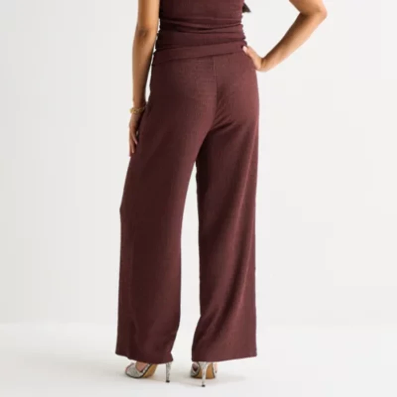 Bold Elements Womens Straight Mid Rise Pull-On Pant