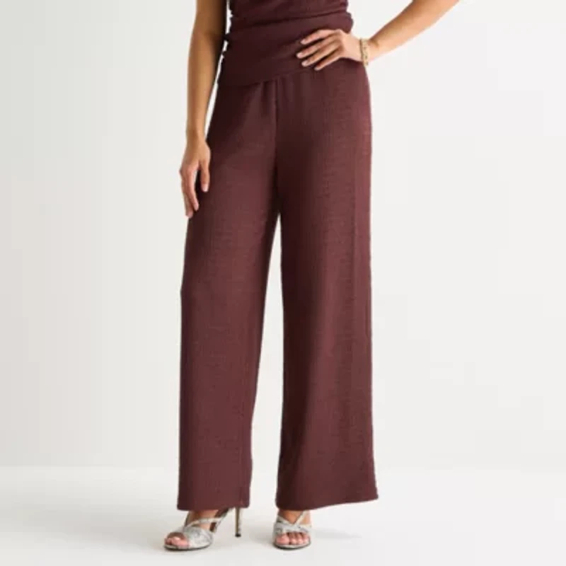 Bold Elements Womens Straight Mid Rise Pull-On Pant