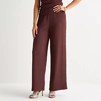Bold Elements Womens Straight Mid Rise Pull-On Pant