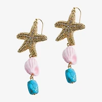 Bijoux Bar Womens Drop Earrings