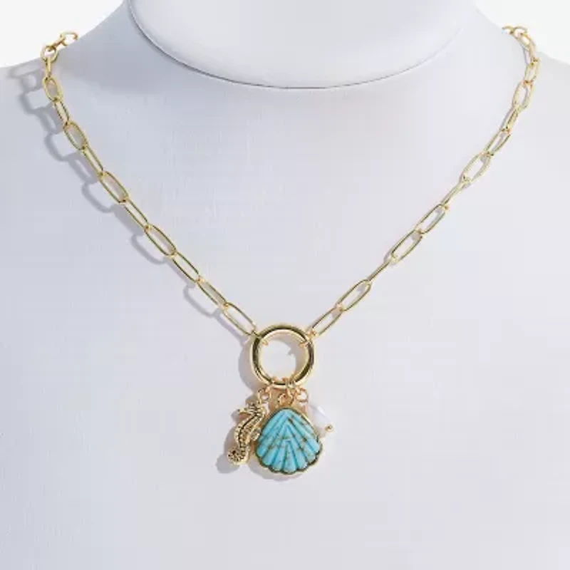 Bijoux Bar Womens 16 Inch Pendant Necklace