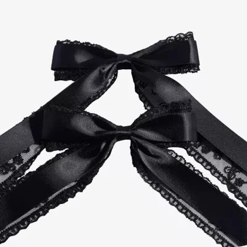 Arizona Black Lace 2-pc. Hair Bow