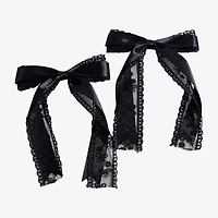 Arizona Black Lace 2-pc. Hair Bow