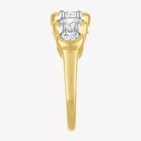 G-H / Si2-I1 Womens 7.5MM 2 CT. T.W. Lab Grown White Diamond 10K Gold 5-Stone Anniversary Band