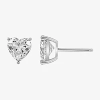 Diamonart Womens Cubic Zirconia Sterling Silver Heart 2-pc. Jewelry Set