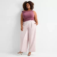 Ashley Graham Womens Sleeveless Tank Top