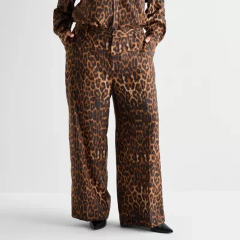 Ashley Graham Womens Straight Trouser