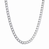 Mens Stainless Steel 22 Inch Curb Chain Necklace