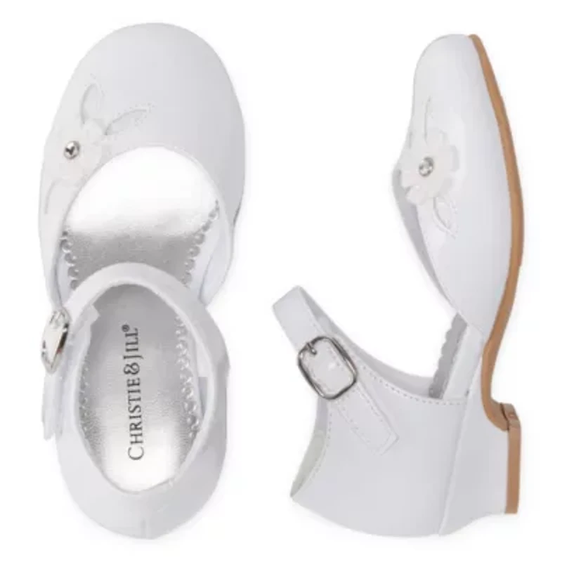 Christie & Jill Lil Heaven Toddler Girls Round Mary Jane Shoes