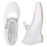 Christie & Jill Heart Little Big Kid Girls Round Mary Jane Shoes