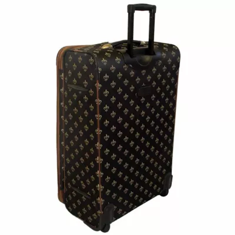American Flyer Fleur-de-lis 4-pc. Expandable Upright Softside Luggage Set