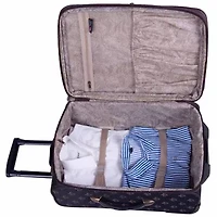 American Flyer Fleur-de-lis 4-pc. Expandable Upright Softside Luggage Set