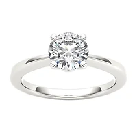 Womens 1 CT. Natural White Diamond 14K Gold Round Solitaire Engagement Ring