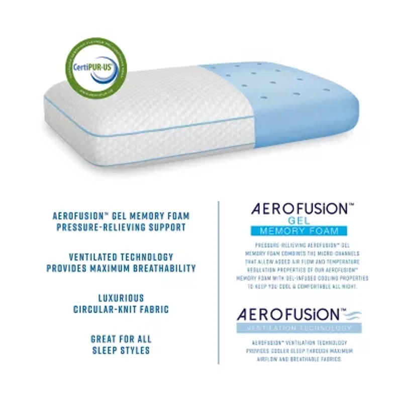 Bodipedic™ Home Aero Fusion Gusseted Memory Foam Pillow