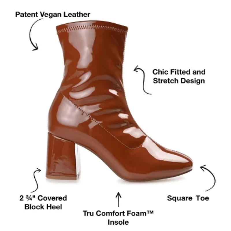 Journee Collection Womens Reice Block Heel Booties