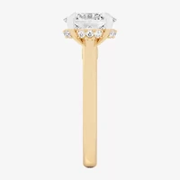 G-H / Si1-Si2) Womens 1/ CT. T.W. Lab Grown White Diamond 14K Gold Oval Solitaire Engagement Ring
