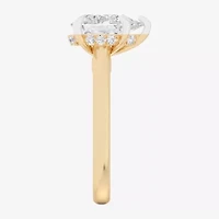 G-H / Si1-Si2) Womens 3 1/4 CT. T.W. Lab Grown White Diamond 14K Gold Pear Solitaire Engagement Ring