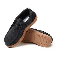 Dearfoams Mens Memory Foam Slip-On Slippers