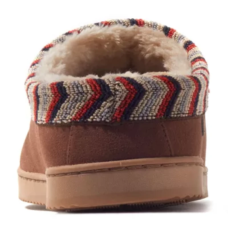 Dearfoams Mens Memory Foam Clog Slippers