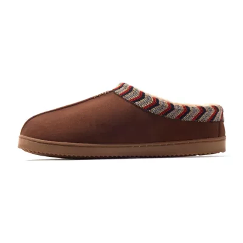 Dearfoams Mens Memory Foam Clog Slippers