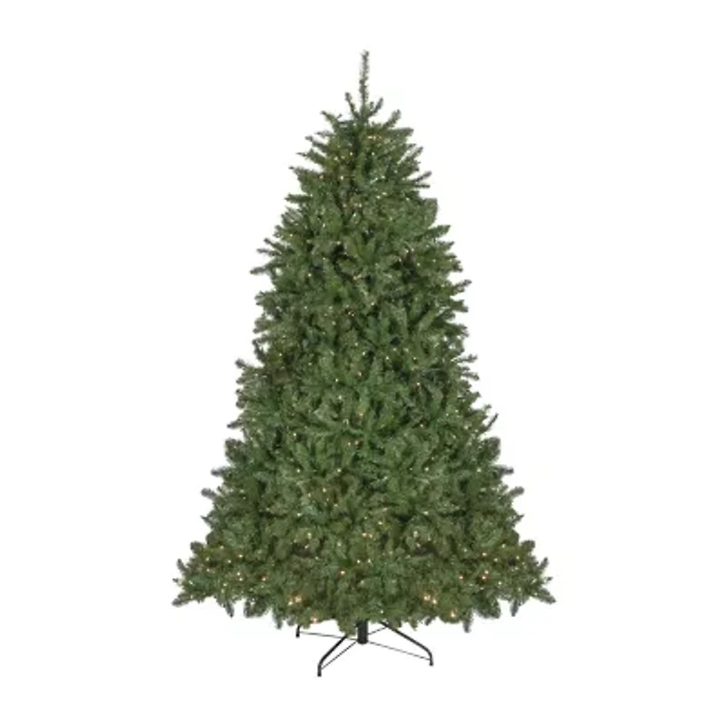 Northlight Rockwood Artificial Clear Led Lights 7 1/2 Foot Pre-Lit Pine Christmas Tree