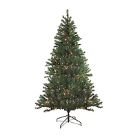 Northlight Medium Balsam Artificial Clear Lights 7 Foot Pre-Lit Pine Christmas Tree