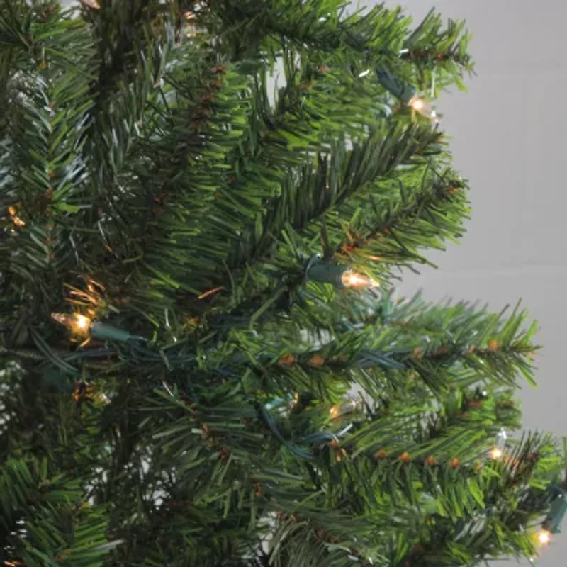 Northlight Medium Balsam Artificial Clear Lights 7 Foot Pre-Lit Pine Christmas Tree
