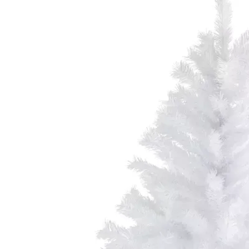 Northlight Full Icy White Spruce Artificial Unlit 7 Foot Christmas Tree