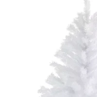 Northlight Full Icy White Spruce Artificial Unlit 7 Foot Christmas Tree