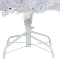 Northlight Slim Geneva White Spruce Artificial  Blue Lights 6 1/2 Foot Pre-Lit Christmas Tree