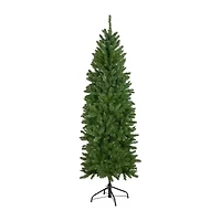 Northlight Unlit Pencil White River Artificial 7 1/2 Foot Fir Christmas Tree