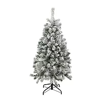 Northlight Madison Artificial  Unlit 4 1/2 Foot Flocked Pine Christmas Tree