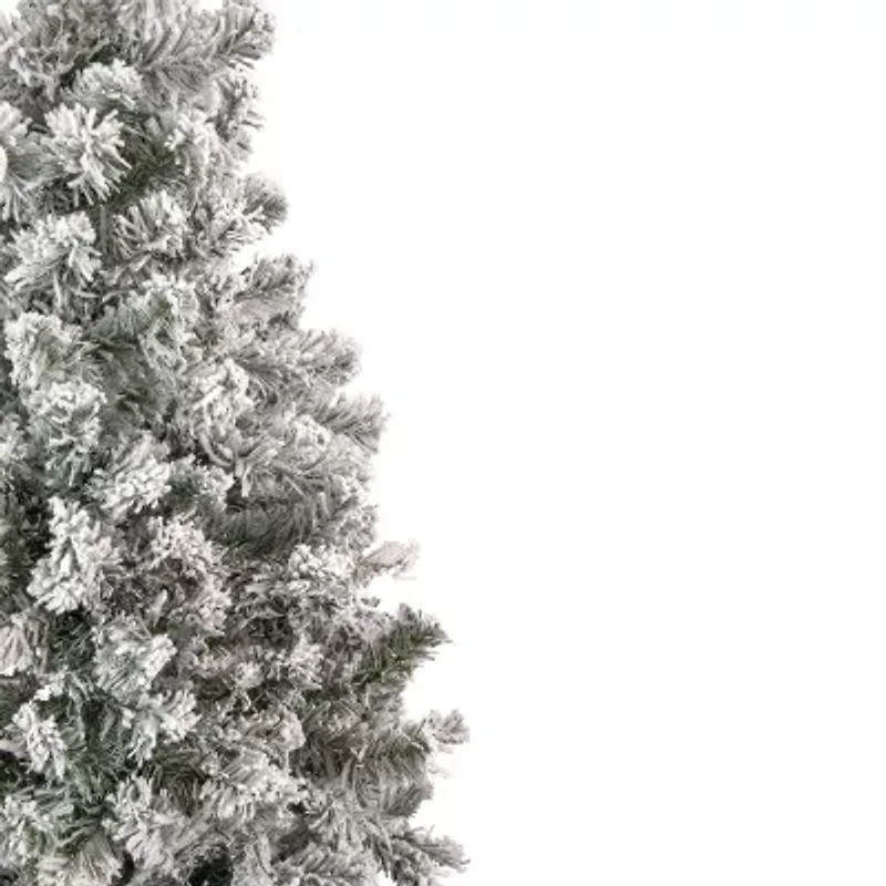 Northlight Madison Artificial Unlit 4 1/2 Foot Flocked Pine Christmas Tree