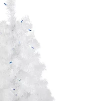 Northlight Slim White Artificial Blue Lights 4 Foot Pre-Lit Pine Christmas Tree