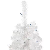 Northlight Slim White Artificial Blue Lights 4 Foot Pre-Lit Pine Christmas Tree
