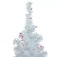 Northlight Rockport White Artificial Lights Foot Pre-Lit Pine Christmas Tree