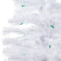 Northlight Woodbury White Slim Artificial Lights 3 Foot Pre-Lit Pine Christmas Tree