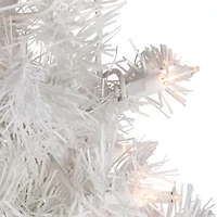 Northlight Slim Tinsel Artificial Clear Lights 2 Foot Pre-Lit Christmas Tree