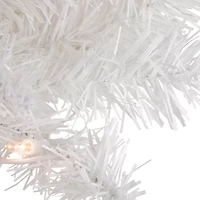 Northlight Slim Tinsel Artificial Clear Lights 2 Foot Pre-Lit Christmas Tree