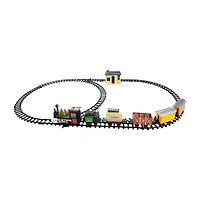 Northlight 18-Piece Lighted And Animated Continental Express Train Set With Sound Christmas Tabletop Decor