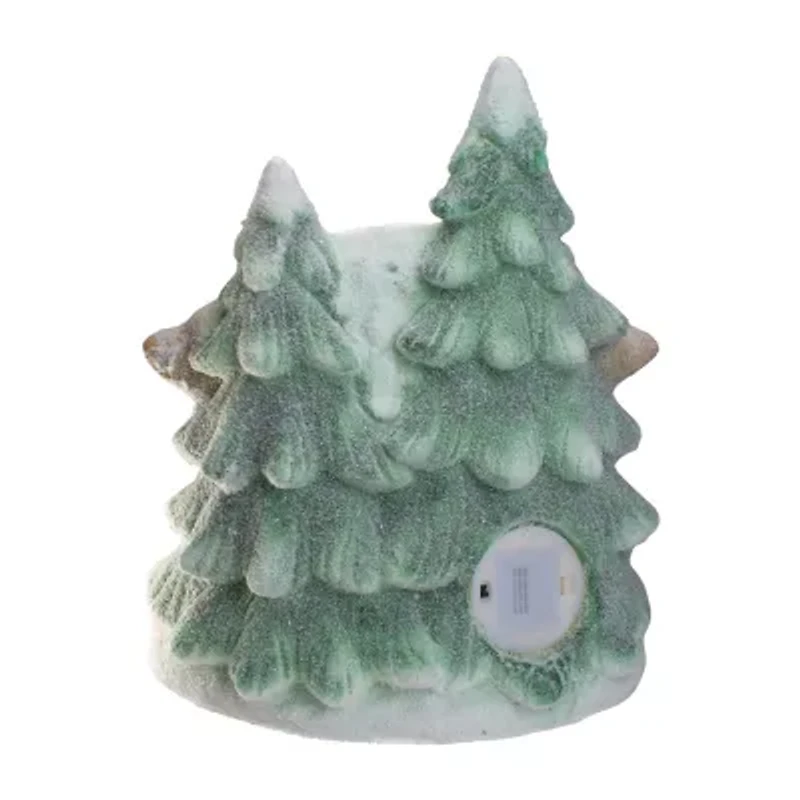 Northlight 16.5in Led Glittered Snow-Covered Winter Tabletop Decoration Lighted Christmas Village