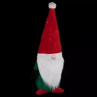 Northlight Lighted Red And Green Christmas Yard Decoration  35-Inch Christmas Gnome