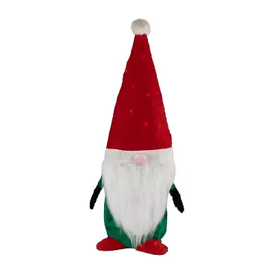 Northlight Lighted Red And Green Christmas Yard Decoration  35-Inch Christmas Gnome