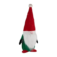 Northlight Lighted Red And Green Christmas Yard Decoration  35-Inch Christmas Gnome