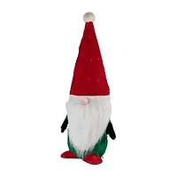 Northlight Lighted Red And Green Christmas Yard Decoration  35-Inch Christmas Gnome