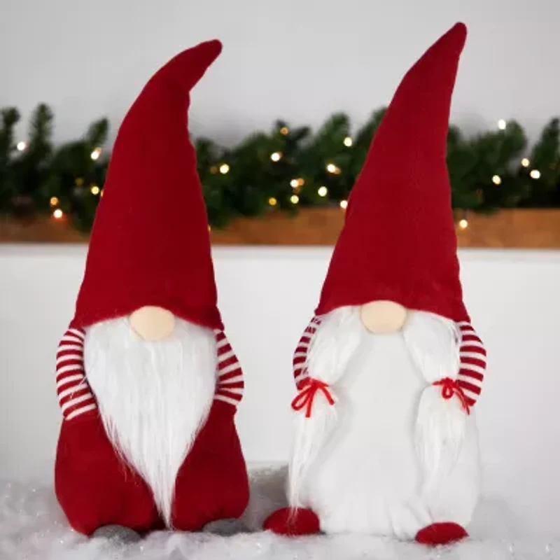 Northlight 20in Red And White Inhands In Pocketin Boy Christmas  Decoration Christmas Gnome