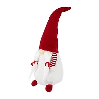 Northlight 20.5in Red And White Inhands In Pocketin Girl Christmas  Decoration Christmas Gnome
