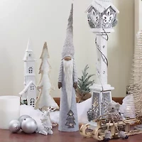 Northlight 22in Gray And Brown Cone  Tabletop Christmas Decoration Christmas Gnome