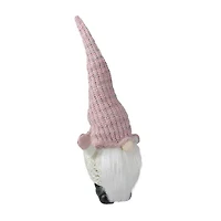 Northlight 19in Pink And White Rattan Christmas  With Warm White Led Lights Christmas Gnome